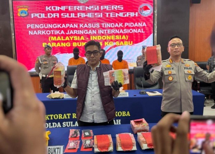 Polisi Gagalkan Peredaran 24 Kg Sabu di Palu, 3 Pelaku Ditangkap