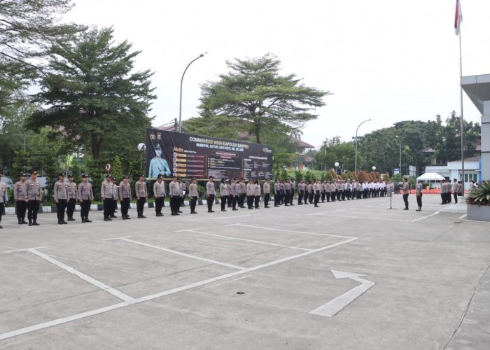Kapolresta Tangerang Pimpin apel pagi, Apresiasi Personel Amankan Perayaan Ibadah Umat Kristiani