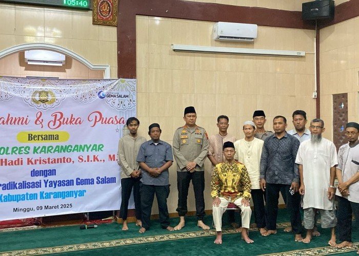 Kapolres Karanganyar Buka Puasa Bersama Mitra Dera Yayasan Gema Salam, Sarana Silaturahmi