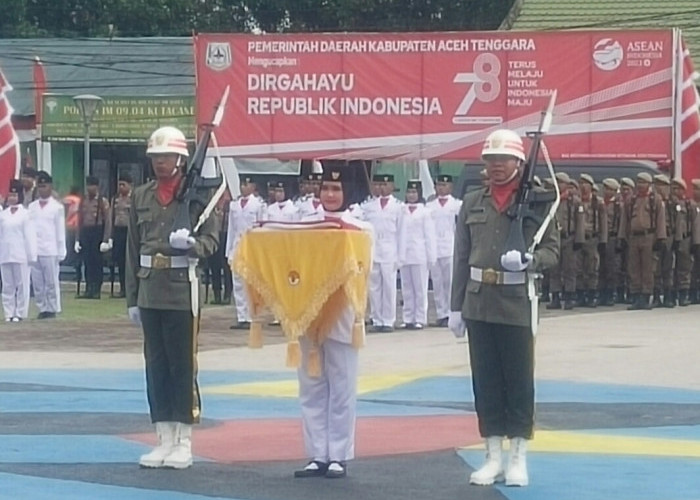 Peringati Upacara Pengibaran Bendera HUT RI ke-78 di Aceh Tenggara Berjalan Lancar dan Meriah