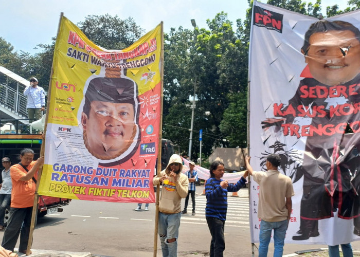 FPN Bersama Massa Gruduk Gedung KPK Menuntut Tangkap Sakti Wahyu Trenggono Kasus Proyek Fiktif PT.Telkom