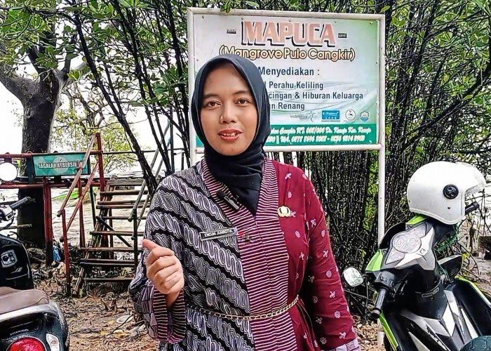 Kunjungan Bappeda Kabupaten Tangerang di Mangrove Pulau Cangkir, Pelatihan Silvofishery Berjalan Lancar