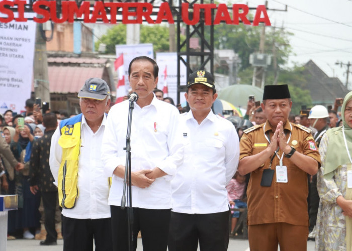 Kapolres Simalungun Hadiri Peresmian Inpres untuk Perbaikan Jalan Daerah di Sumut oleh Presiden Joko Widodo