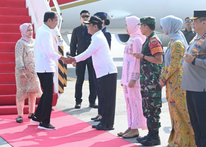 Pj Gubernur Sambut Kedatangan Presiden Jokowi di Sumatera Utara