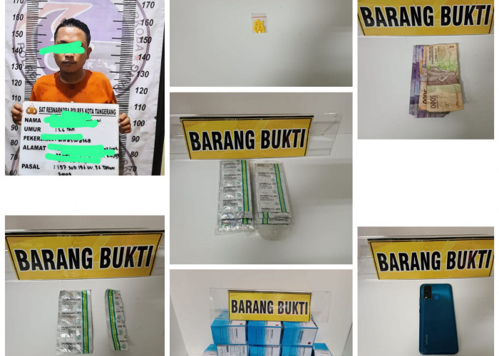 Satresnarkoba Polresta Tangerang amankan 20.189 butir Obat Hexymer dan Tramadol