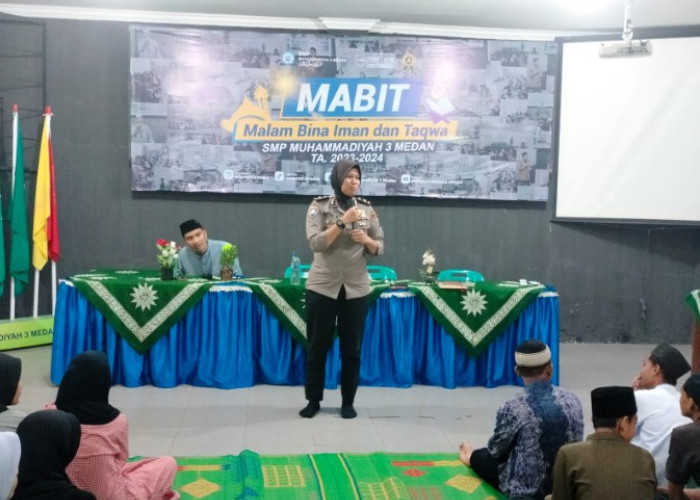 Wakasat Binmas Polrestabes Medan Jadi Pemateri di SMP 3 Muhammadiyah   