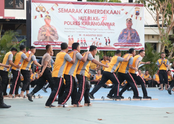 Polres Karanganyar Semarakan HUT Kemerdekaan RI Ke-78