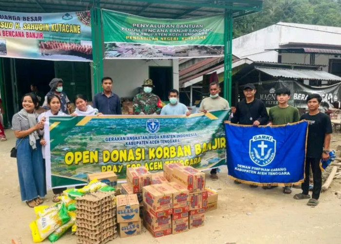 GAMKI Peduli Bencana Banjir Bandang Yang Melanda di Aceh Tenggara
