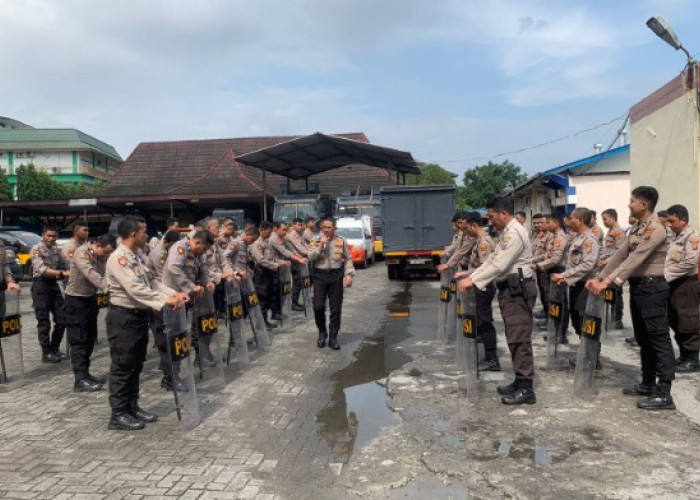 Sat Samapta Polrestabes Medan Gelar Latihan Dalmas