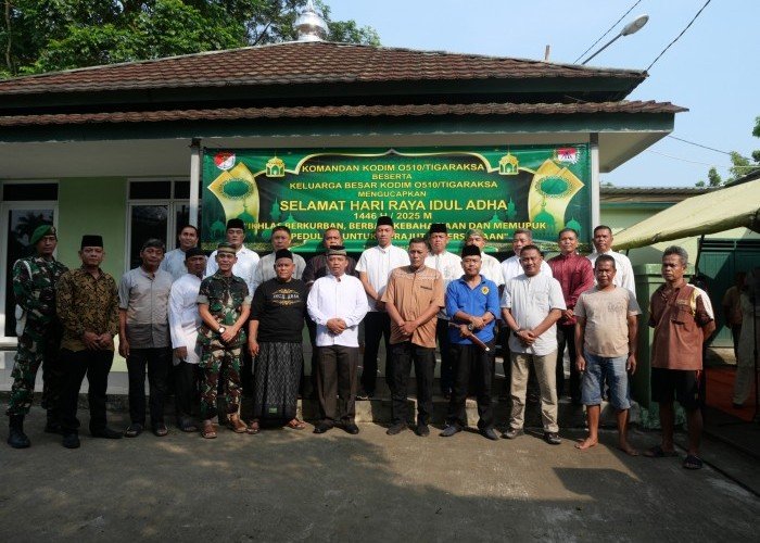 TNI Tebar Kepedulian, Kodim 0510/Tigaraksa Sembelih 29 Hewan Qurban