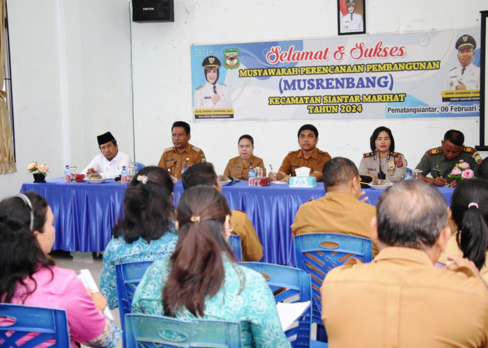 103 Usulan Dibahas dalam Musrenbang Kecamatan Siantar Marihat