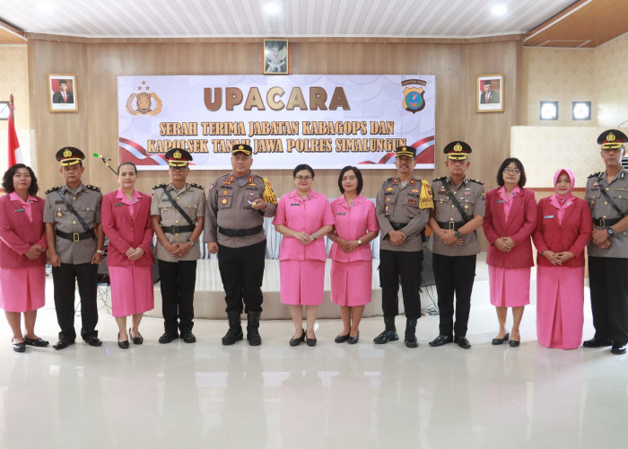 Upacara Serah Terima Jabatan Polres Simalungun Dipimpin Langsung oleh Kapolres Simalungun AKBP Choky Sentosa