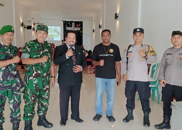 Anggota Koramil 14/Panongan Laksanakan Pengamanan Ibadah Jumat Agung dan Paskah