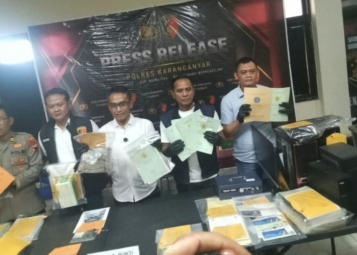 Polres Karanganyar Tetapkan  4 Tersangka Dua Koprasi  Bermodus Deposito 