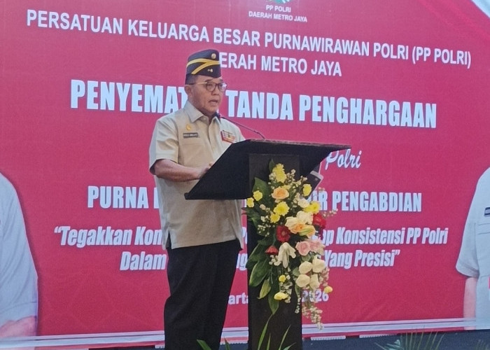 PP Polri Metro Jaya Sematkan Tanda Penghargaan, Tegaskan Semangat Pengabdian Tak Berakhir Setelah Purna tugas 