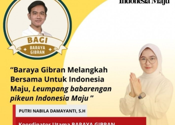 BAGI Terbentuk, Putri Nabila: Optimis Pasangan Prabowo - Gibran Rakabuming Meraih Kemenangan