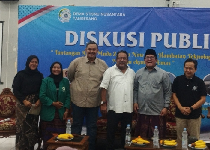 Diskusi Publik Dalam Tema Tantangan Anak Muda Zaman Now Dan Hambatan Teknologi Informasi Menuju Ekonomi Emas