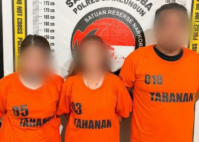 Satu Pria dan Dua Wanita Pengedar Ekstasi Diringkus Polres Smalungun