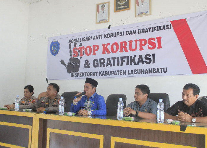 Inspektorat Labuhanbatu bersama Polres Dan Kejaksaan Negeri Lakukan Sosialisasi Anti Korupsi dan Gratifikasi