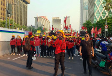 Buruh Kecewa, Aksi Demo di Kawasan Patung Kuda Jakarta Pusat Tidak Direspon