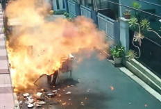 Belum Diketahui Kondisinya, Kompor di Gerobak Bakso Meledak Saat Sedang Berkeliling