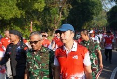 Kasrem 061/SK Hadiri Napak Tilas Semangat Jenderal Sudirman Dalam Rangka 1 Dekade Festival Merah Putih