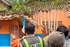 Rumah Warga di Desa Bakalan Tertimpa Pohon, Polsek Jumapolo Sigap Evakuasi Pohon Tumbang Bantu Masyarakat