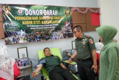 Kodim 0727/Karanganyar Adakan Giat Donor  Darah   Dalam Rangka Hari Juang Kartika