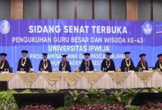 Universitas IPWIJA Wisuda 436 Mahasiswa dan Kukuhkan Guru Besar