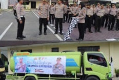 Kapolrestabes Menyalurkan Mobil Bhakti Sosial Berisi Air Bersih dan Mobil Box Berisi Buku