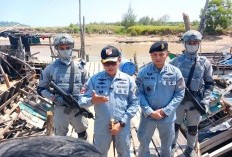 Bakamla RI Tertibkan 35 Ponton Tambang Pasir Timah Ilegal di Perairan Bangka Barat
