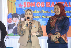 Ny. Hj. Wan Juma Sari Dewi Hadiri Acara Pentas Seni dan Pelepasan Siswa SDN 6 Rantau Utara