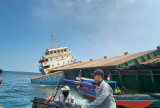 KM. Alexindo 8 Miring di Sunda Kelapa, Bakamla RI Gerak Cepat Lakukan Penyelamatan