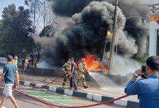 Bengkel Tambal Ban di Jalan Alternatif Sentul Ludes Dilalap Si Jago Merah