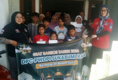 Ramadan Penuh Berkah, PWDPI Sukabumi Raya Santuni 50 Anak Yatim di Kantor Sekretariat