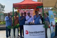 Bank Banten Rayakan HUT ke 9 dengan Buka Stand di Masjid Agung Ats Tsauroh Kota Serang