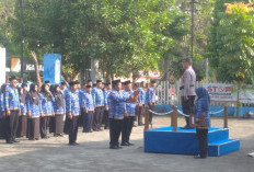 17 Kapolsek Polres Karanganyar Ikuti Upacara Bendera di Hari Kesadaran Nasional 