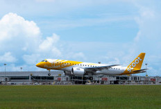 Pesawat E190-E2 Pertama Scoot Tiba di Singapura