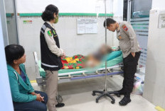Balita Disetrika Tantenya, Dibawa Kapolres Simalungun ke Rumah Sakit