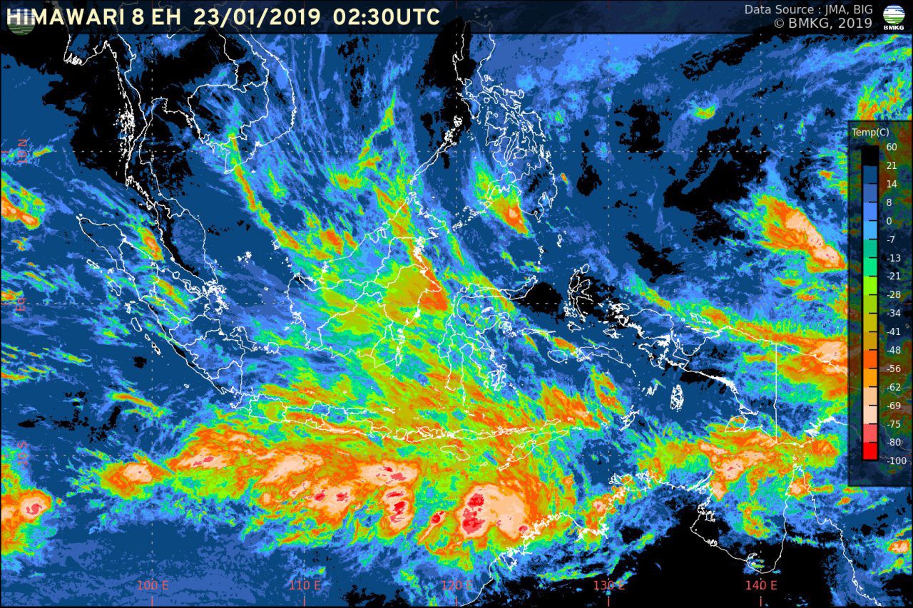 Hujan Lebat Akan Mengguyur Beberapa Wilayah di Indonesia