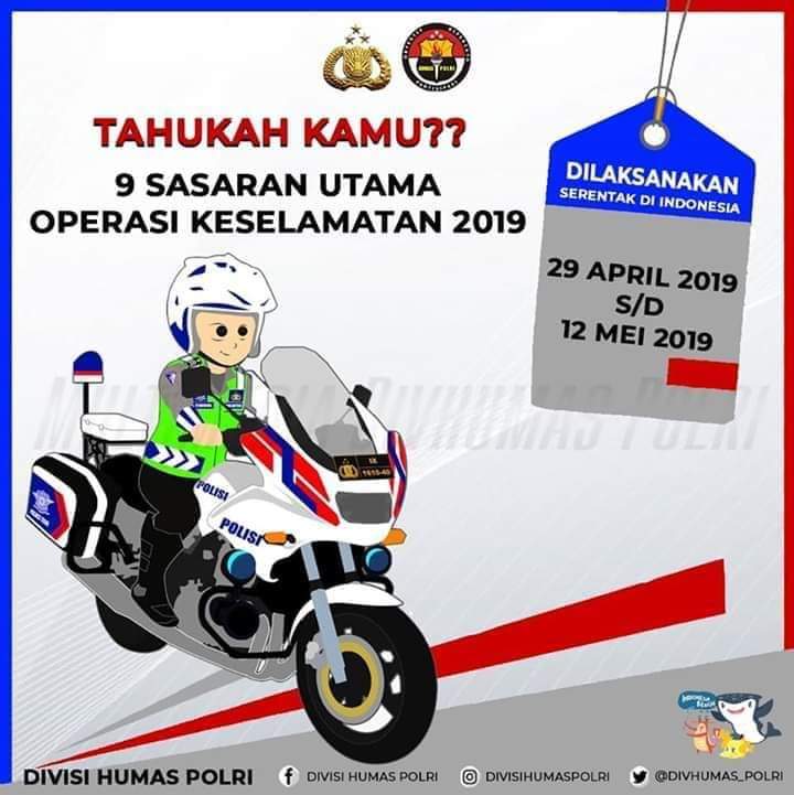 Sasaran Utama Operasi Keselamatan 2019