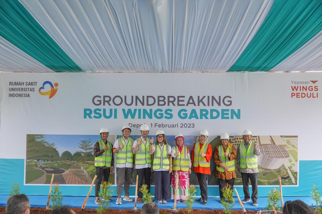 Yayasan WINGS Peduli, UI, dan RSUI Ciptakan Healing Garden sebagai Taman Penyembuhan Alami