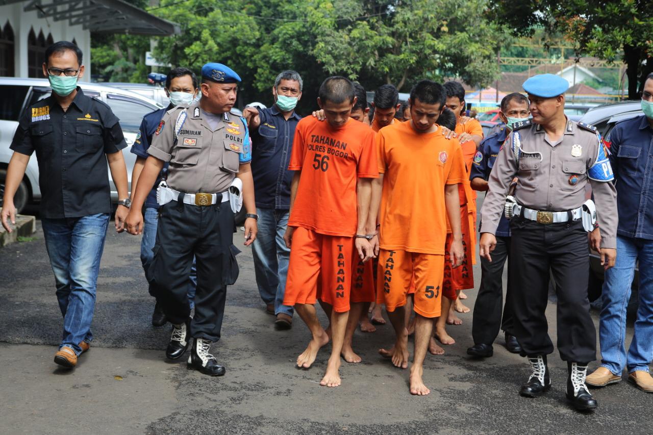 Polres Bogor Ungkap 16 Kasus Tindak Pidana Penyalahgunaan Narkotika