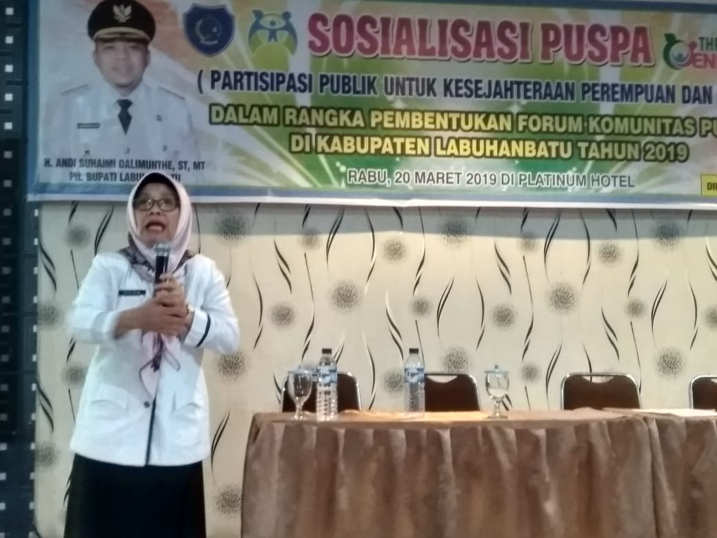 Dinas P3A Labuhanbatu Sosialisasikan Forum Komunitas Puspa