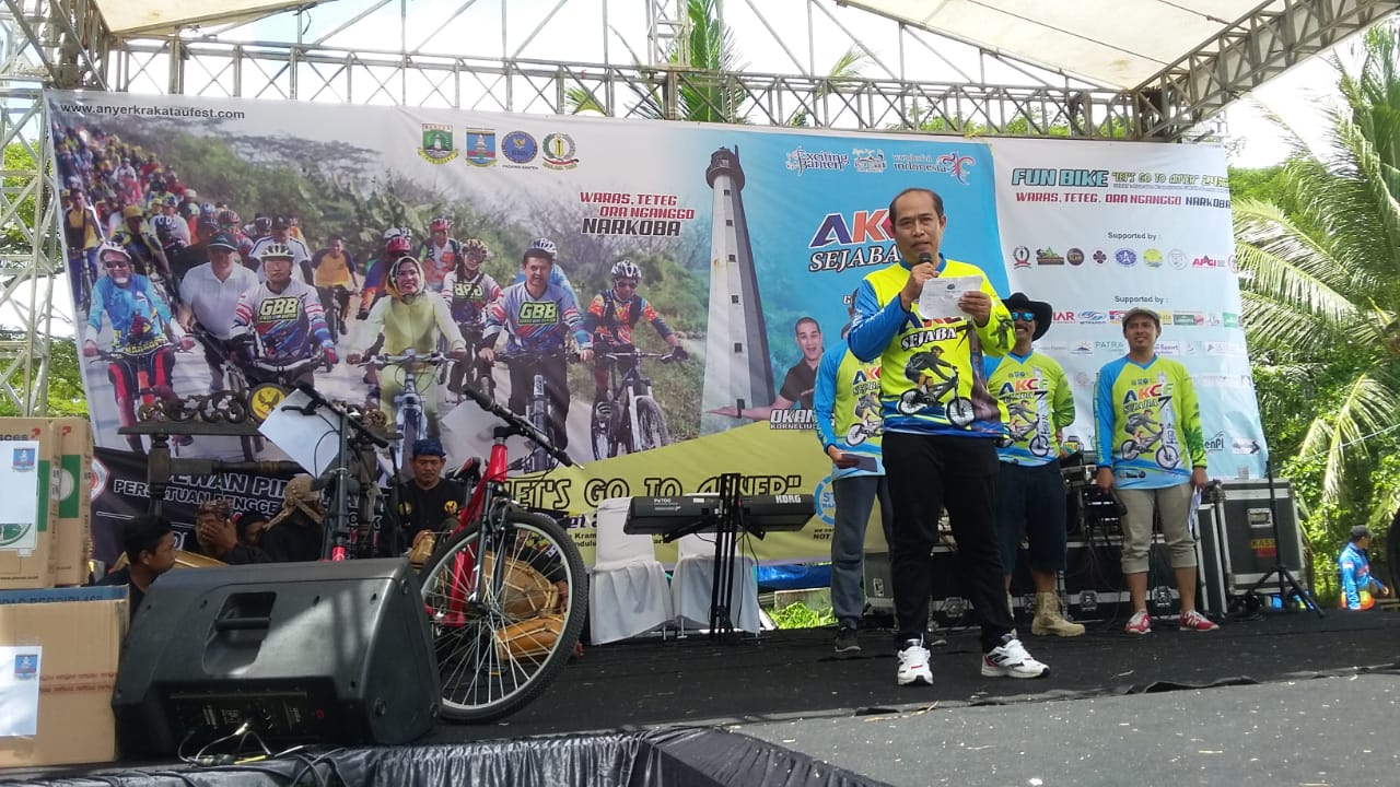 Sambil Fun Bike AKCF Sejabat, BNNP Banten Berkampanye Anti Narkoba
