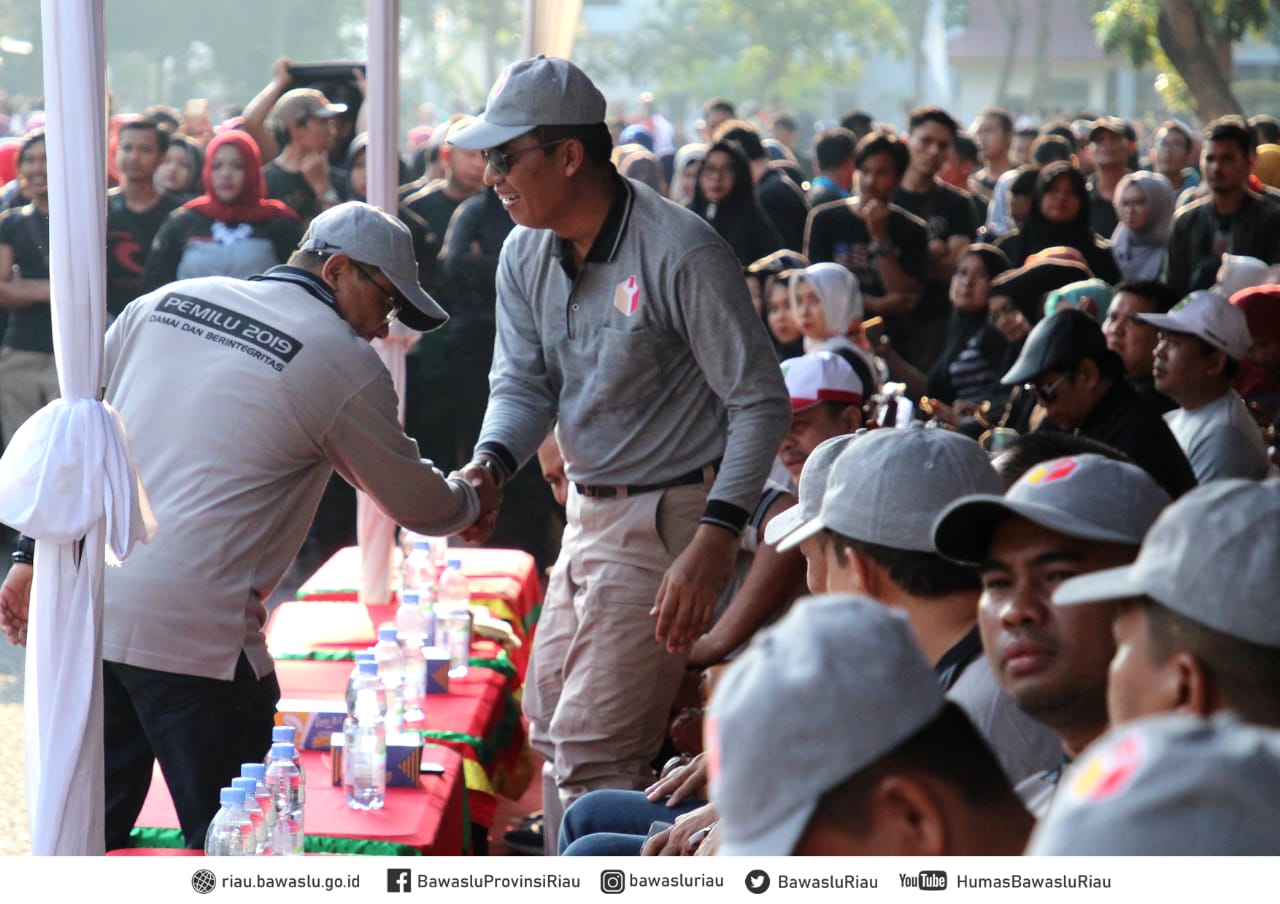 6000 Pengawas Pemilu Se-Riau Nyatakan Kesiagaan dan Kesiapan Awasi Pemilu Tahun 2019