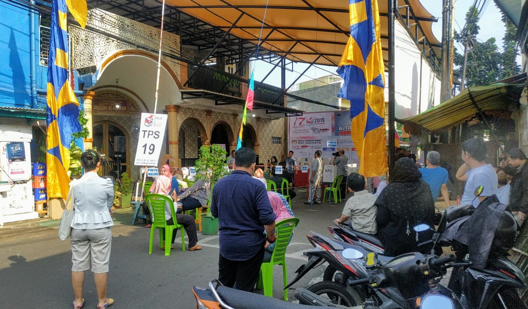 Pemilu di TPS 19 Kemanggisan Jakarta Barat Berlangsung Aman dan Tertib