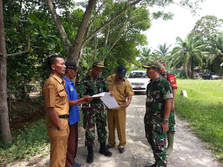 Pemkab Labuhanbatu Bersama Kodim 0209/LB Tinjau Lokasi TMMD ke 105