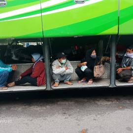 Viral, Beredar Foto Pemudik Bersembunyi di Bagasi Bus di Ciledug Hindari PSBB