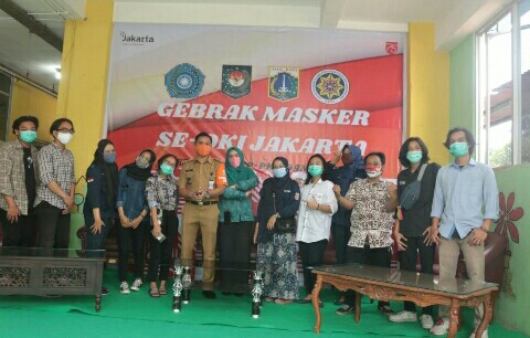 Ada Gebrak Masker di Rusun Karet Tengsin yang Digelar Oleh TP PKK